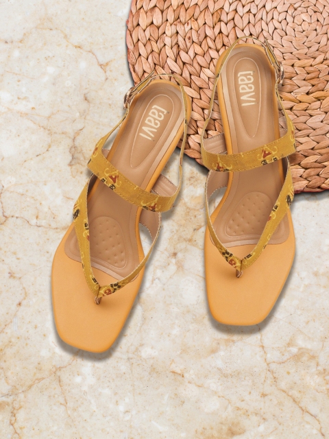 Taavi Women Mustard Yellow & Black Ethnic Motifs Printed Handcrafted Block Heels
Taavi Women Mustard Yellow & Black Ethnic Motifs Printed Handcrafted Block Heels