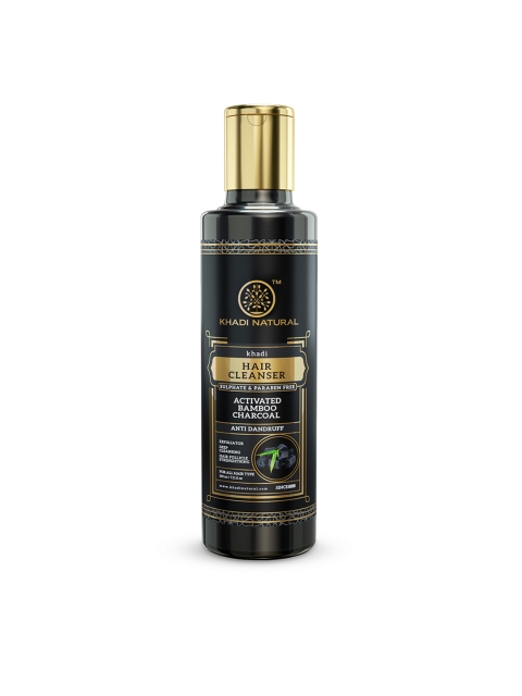 Khadi Natural Charcoal With Activated Bamboo Hair Cleanser Sulphate Paraben Free, 210 ml, Na
Khadi Natural Charcoal With Activated Bamboo Hair Cleanser Sulphate Paraben Free, 210 ml, Na