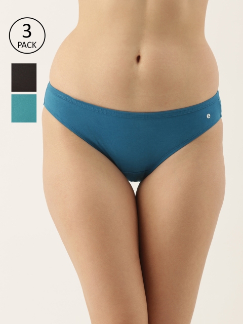 Enamor Women Pack of 3 Antimicrobial Full Coverage Low Waist Cotton Bikini Panty - CB03, Charcoal
Enamor Women Pack of 3 Antimicrobial Full Coverage Low Waist Cotton Bikini Panty - CB03, Charcoal