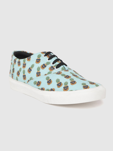 FF FUNKFEETS Unisex Blue & Mustard Yellow Pineapple Print Sneakers 
FF FUNKFEETS Unisex Blue & Mustard Yellow Pineapple Print Sneakers