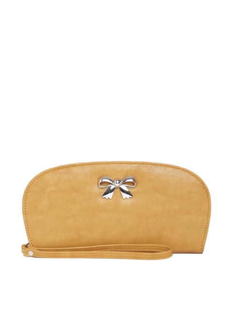 Butterflies Women Mustard Brown Wallet