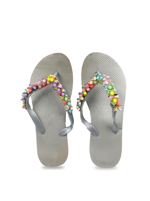 Pampy Angel Women Multicoloured Embellished Water-Resistant Thong Flip-Flops, Multi
Pampy Angel Women Multicoloured Embellished Water-Resistant Thong Flip-Flops, Multi