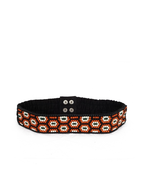 Diwaah Women Orange & White Embellished Belt