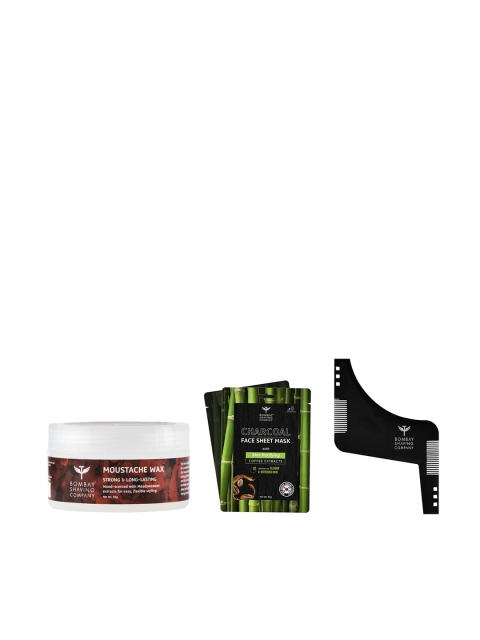 Bombay Shaving Company Men Moustache & Beard Care Gift Set with 2 Charcoal Face Sheet Mask, Rust
Bombay Shaving Company Men Moustache & Beard Care Gift Set with 2 Charcoal Face Sheet Mask, Rust