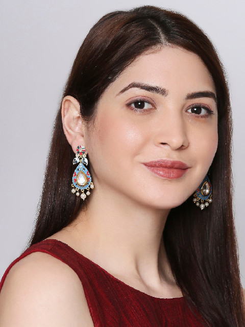 OOMPH Blue Contemporary Drop Earrings 
OOMPH Blue Contemporary Drop Earrings