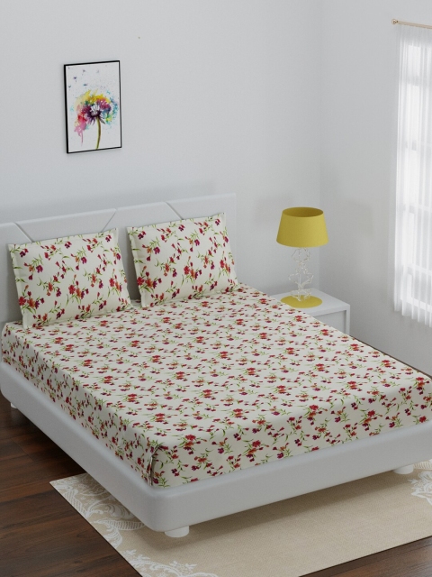 BOMBAY DYEING Beige & Green Floral 120 TC Cotton 1 Queen Bedsheet with 2 Pillow Covers
BOMBAY DYEING Beige & Green Floral 120 TC Cotton 1 Queen Bedsheet with 2 Pillow Covers