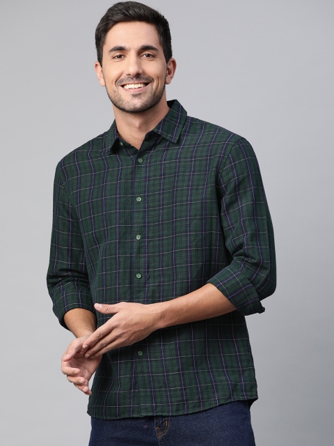 Marks & Spencer Men Olive Green & Navy Blue Relaxed Fit Tartan Checked Casual Shirt
Marks & Spencer Men Olive Green & Navy Blue Relaxed Fit Tartan Checked Casual Shirt