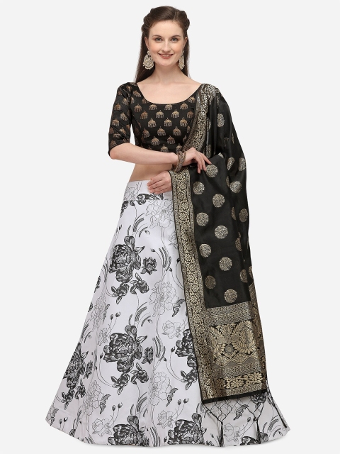 JATRIQQ White & Black Woven Design Semi-Stitched Lehenga & Unstitched Blouse with Dupatta
JATRIQQ White & Black Woven Design Semi-Stitched Lehenga & Unstitched Blouse with Dupatta