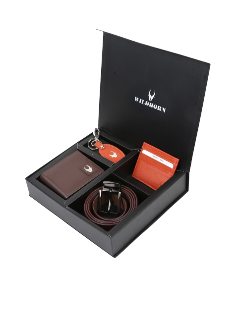 WildHorn Men Accessory Gift Set, Black