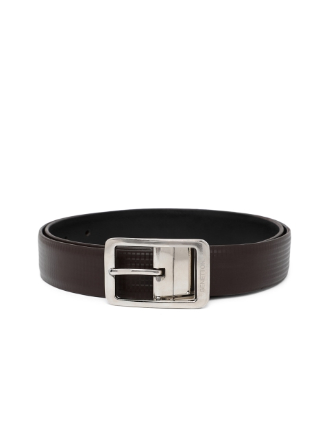 United Colors of Benetton Men Coffee Brown & Black Textured Reversible Formal Belt
United Colors of Benetton Men Coffee Brown & Black Textured Reversible Formal Belt