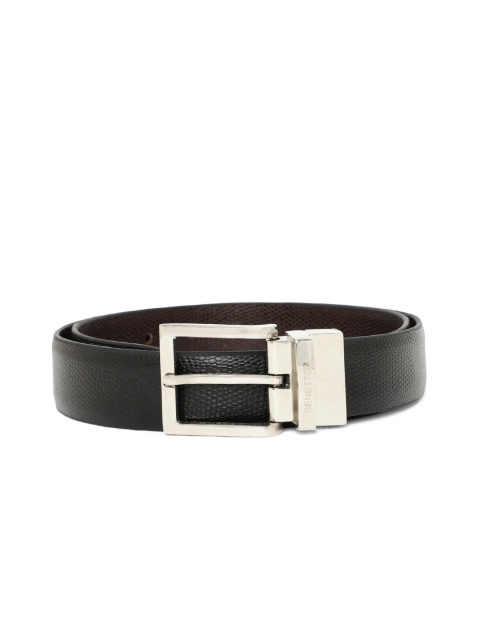 United Colors of Benetton Men Black & Coffee Brown Snakeskin Textured Reversible Belt
United Colors of Benetton Men Black & Coffee Brown Snakeskin Textured Reversible Belt