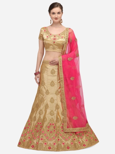 Netram Beige & Pink Embroidered Semi-Stitched Lehenga & Unstitched Blouse with Dupatta
Netram Beige & Pink Embroidered Semi-Stitched Lehenga & Unstitched Blouse with Dupatta