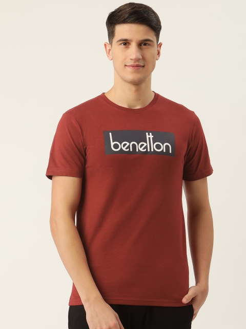 United Colors of Benetton Men Maroon Pure Cotton Brand Logo Printed Pure Cotton T-shirt
United Colors of Benetton Men Maroon Pure Cotton Brand Logo Printed Pure Cotton T-shirt