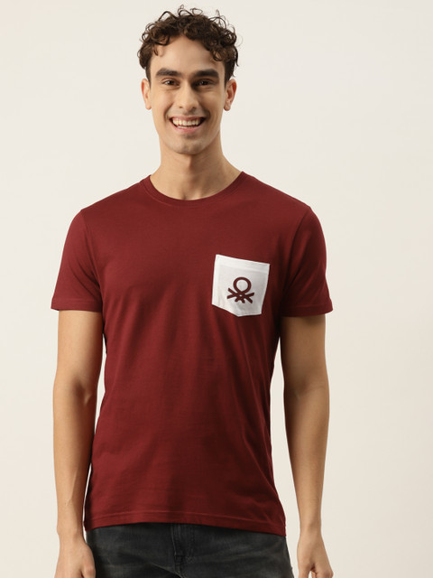 United Colors of Benetton Men Maroon & White Pure Cotton Brand Logo Printed T-shirt
United Colors of Benetton Men Maroon & White Pure Cotton Brand Logo Printed T-shirt