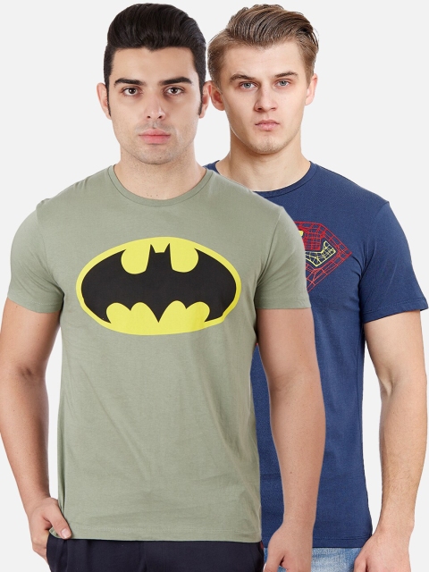 Free Authority Men Pack of 2 Multicoloured Batman & Superman Printed Pure Cotton T-shirts, Olive
Free Authority Men Pack of 2 Multicoloured Batman & Superman Printed Pure Cotton T-shirts, Olive