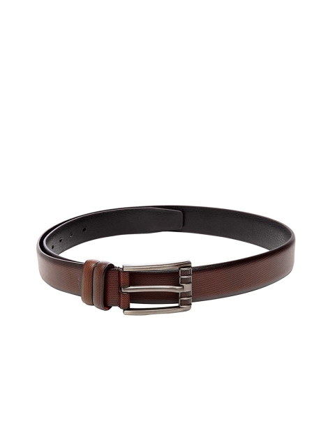 Apsis Men Brown Leather Textured Belt
