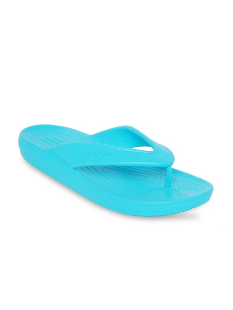 Crocs Classic Unisex Blue Solid Thong Flip-Flops