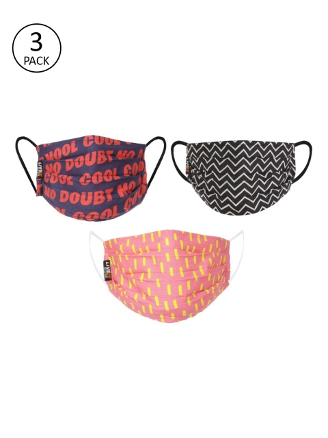 LIVE IT SAFE Pack Of 3 Printed 4-Ply Reusable Cotton Anti Pollution Face Mask with Nano technology, Blue
LIVE IT SAFE Pack Of 3 Printed 4-Ply Reusable Cotton Anti Pollution Face Mask with Nano technology, Blue