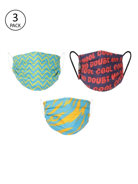 LIVE IT SAFE Unisex Pack of 3 Cotton 4-Ply Reusable Cloth Face Masks With Nano Technology, Sea green
LIVE IT SAFE Unisex Pack of 3 Cotton 4-Ply Reusable Cloth Face Masks With Nano Technology, Sea green