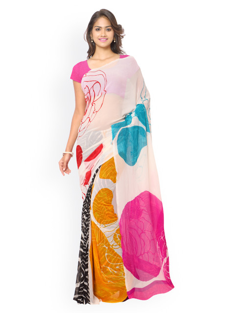 Ligalz Off-White Georgette Printed Saree
Ligalz Off-White Georgette Printed Saree