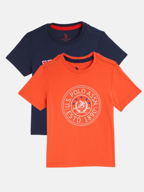 U.S. Polo Assn. Kids Boys Pack of 2 Assorted Brand Logo Printed Pure Cotton T-shirts
U.S. Polo Assn. Kids Boys Pack of 2 Assorted Brand Logo Printed Pure Cotton T-shirts