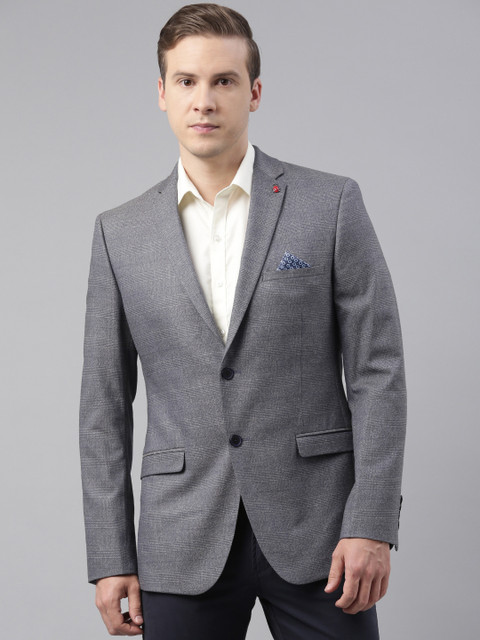 Theme Men Charcoal Grey Slim Fit Solid Single-Breasted Formal Blazer, Blue
Theme Men Charcoal Grey Slim Fit Solid Single-Breasted Formal Blazer, Blue