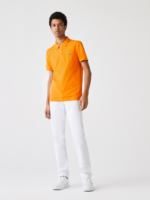 Lacoste Men Orange Pure Cotton Solid Polo Collar T-shirt
Lacoste Men Orange Pure Cotton Solid Polo Collar T-shirt