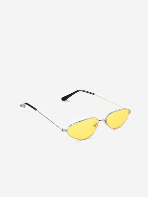 FUZOKU Men Yellow Lens & Silver-Toned Oval Sunglasses with Polarised Lens FZKSS2020SG0034
FUZOKU Men Yellow Lens & Silver-Toned Oval Sunglasses with Polarised Lens FZKSS2020SG0034