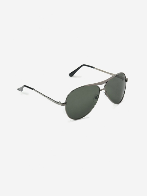 FUZOKU Men Green Lens & Gunmetal-Toned Aviator Sunglasses Polarised Lens FZKSS2020SG0174
FUZOKU Men Green Lens & Gunmetal-Toned Aviator Sunglasses Polarised Lens FZKSS2020SG0174