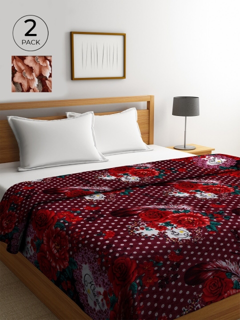 KLOTTHE Multicoloured Pack of 2 Printed AC Room 233 GSM Double Bed Comforter, Multi
KLOTTHE Multicoloured Pack of 2 Printed AC Room 233 GSM Double Bed Comforter, Multi