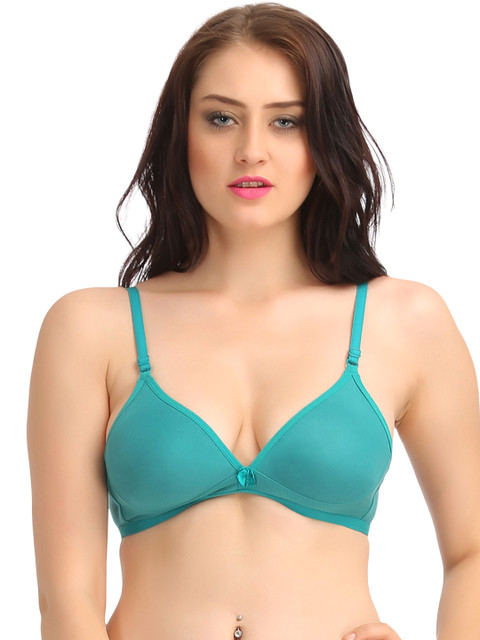 Clovia Non-Padded Demi Cup Bra In Green, Teal
Clovia Non-Padded Demi Cup Bra In Green, Teal