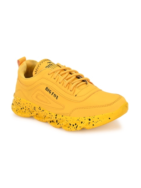 Big Fox Men Yellow Running Shoes