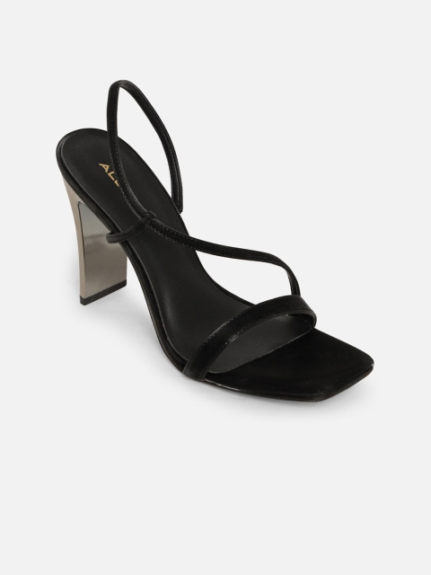 ALDO Women Black Solid Sandals