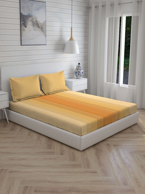 Boutique Living India Beige & White Striped 210 TC Cotton 1 King Bedsheet with 2 Pillow Covers
Boutique Living India Beige & White Striped 210 TC Cotton 1 King Bedsheet with 2 Pillow Covers
