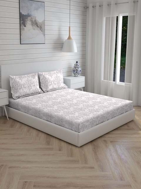 Boutique Living India White & Nude-Coloured Ethnic Motifs 210 TC Cotton 1 King Bedsheet with 2 Pillow Covers
Boutique Living India White & Nude-Coloured Ethnic Motifs 210 TC Cotton 1 King Bedsheet with 2 Pillow Covers