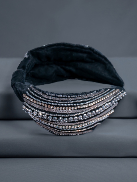 Bellofox Black Embellished Hairband