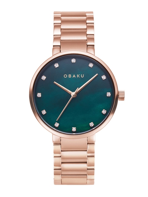 Obaku Women Green Analogue Watch V189LXVESV