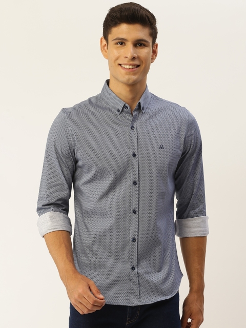 United Colors of Benetton Men Navy Blue & White Slim Fit Printed Pure Cotton Casual Shirt
United Colors of Benetton Men Navy Blue & White Slim Fit Printed Pure Cotton Casual Shirt