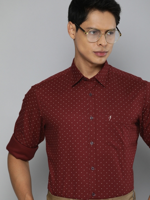Indian Terrain Men Maroon & White Slim Fit Ditsy Print Anti-Viral Pure Cotton Casual Shirt
Indian Terrain Men Maroon & White Slim Fit Ditsy Print Anti-Viral Pure Cotton Casual Shirt