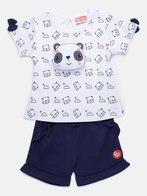 Fisher Price X Moms Love Infant Girls White & Navy Blue Printed Pure Cotton Top & Shorts
Fisher Price X Moms Love Infant Girls White & Navy Blue Printed Pure Cotton Top & Shorts