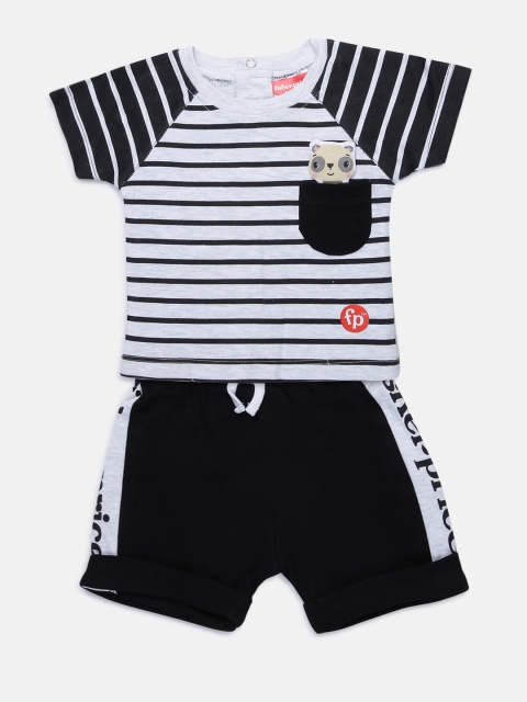 Fisher Price X Moms Love Infant Boys White & Black Striped Pure Cotton T-Shirt & Shorts
Fisher Price X Moms Love Infant Boys White & Black Striped Pure Cotton T-Shirt & Shorts