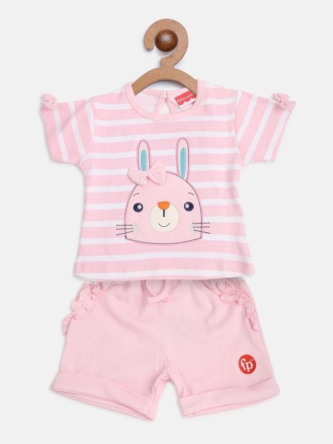 Fisher Price X Moms Love Infant Girls Peach-Coloured Striped Applique Cotton Tee & Shorts
Fisher Price X Moms Love Infant Girls Peach-Coloured Striped Applique Cotton Tee & Shorts