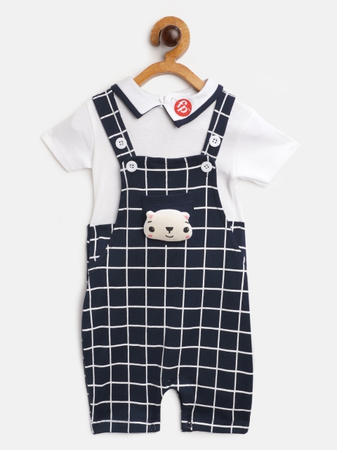 Fisher Price X Moms Love Infant Girls Navy Blue & White Checked Cotton Dungarees & Tee
Fisher Price X Moms Love Infant Girls Navy Blue & White Checked Cotton Dungarees & Tee
