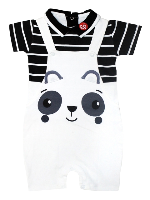 Fisher Price X Moms Love Infant Girls White Panda Printed Cotton Dungarees with T-shirt
Fisher Price X Moms Love Infant Girls White Panda Printed Cotton Dungarees with T-shirt