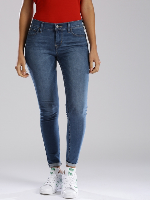 Levis Blue Super Skinny Jeans 710