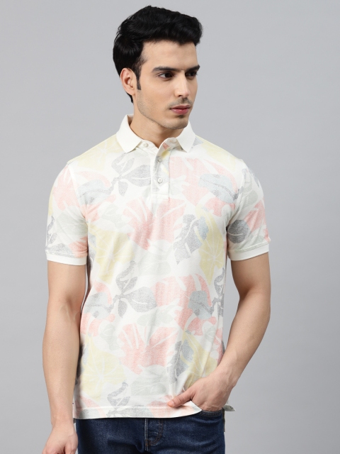 VAN HEUSEN DENIM LABS Men Cream-Coloured Grey Floral Pure Cotton Polo Collar Pure Cotton T-shirt
VAN HEUSEN DENIM LABS Men Cream-Coloured Grey Floral Pure Cotton Polo Collar Pure Cotton T-shirt