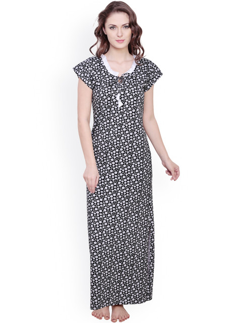 Claura Black & White Printed Maxi Nightdress cot-17
Claura Black & White Printed Maxi Nightdress cot-17