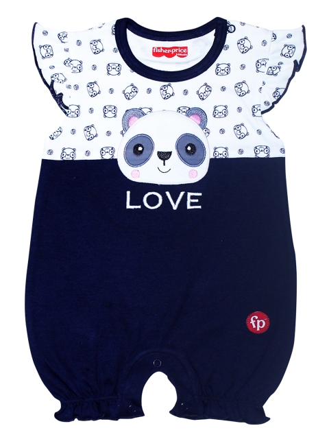 Fisher Price X Moms Love Infant Girls Navy & White Cotton Panda Print Rompers, Navy blue
Fisher Price X Moms Love Infant Girls Navy & White Cotton Panda Print Rompers, Navy blue