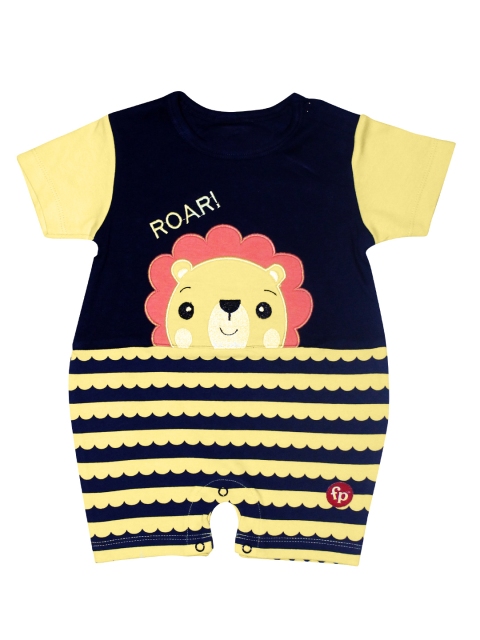 Fisher Price X Moms Love Infant Boys Black & Yellow Cotton Applique & Striped Rompers
Fisher Price X Moms Love Infant Boys Black & Yellow Cotton Applique & Striped Rompers