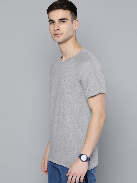 Harvard Men Grey Melange Solid T-Shirt
Harvard Men Grey Melange Solid T-Shirt